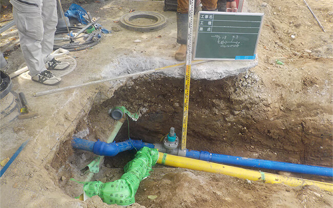 給水管移設工事