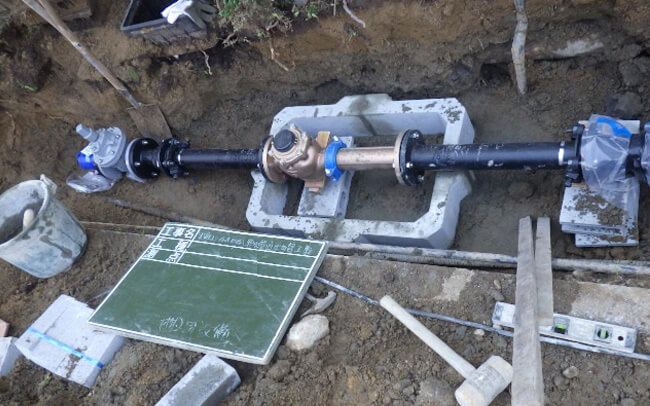 給水管布設工事
